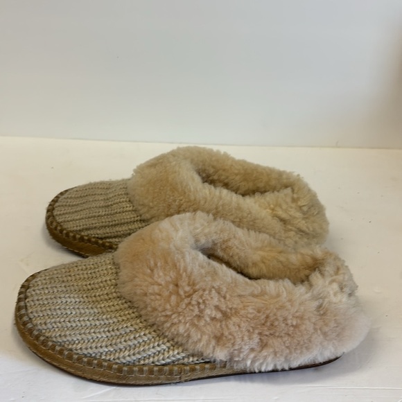 Ugg Wrinn Beige Knit Slippers - Picture 1 of 12